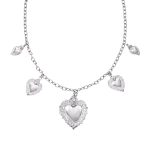 AMEN COLLANA IN ARGENTO 925 SACRO CUORE MULTICHARM CLSCMB1