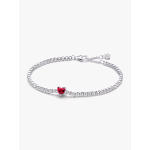 PANDORA BRACCIALE TENNIS CON CUORE ROSSO 590041C02