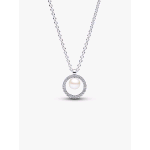 PANDORA ORIGINALS COLLANA CON PERLA D'ACQUA DOLCE E PAVÈ 393165C01-45
