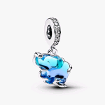 PANDORA ORIGINALS CHARM PENDENTE ELEFANTE VETRO DI MURANO BLU 793339C01