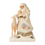 JIM SHORE BABBO NATALE NEL BOSCO CON CERBIATTO 6015152