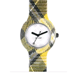 HIP HOP OROLOGIO TARTAN CASSA 32,00 MM EDINBURGH YELLOW HWU0375