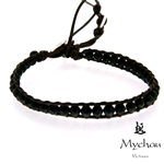 MYCHAU BRACCIALE VIETNAMITA IN ARGENTO E ONICE BHS704/1