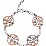 JULIE JULSEN BRACCIALE ARGENTO 925 ROSATO L'ALBERO DELLA VITA JJBR9296.4