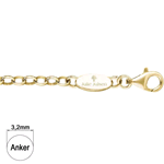 JULIE JULSEN CATENA ARGENTO 925 DORATA 60CM JJC060YG