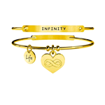 KIDULT LOVE  BRACCIALI ACCIAIO GOLD CUORE/INFINITO 231651