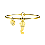 KIDULT BRACCIALI ACCIAIO GOLD SYMBOLS CORNETTO/PROTEZIONE 231552