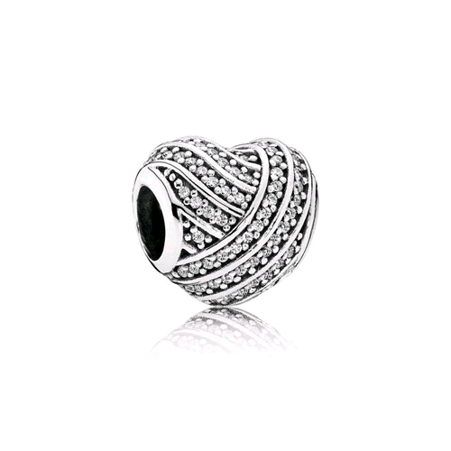 PANDORA ORIGINALS ARGENTO 925 CHARM LINEE D'AMORE 791885CZ