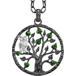 JULIE JULSEN CIONDOLO ARGENTO 925 NERO L'ALBERO DELLA VITA JJ9657.6