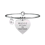 KIDULT BRACCIALI ACCIAIO FREE TIME MUSIC DRIVES MY HEARTBEAT 731094