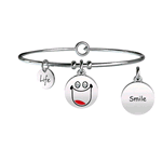 KIDULT BRACCIALI ACCIAIO SMALTO SYMBOLS SMILE 231675